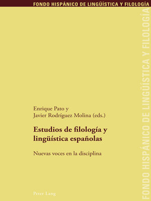 cover image of Estudios de filología y lingüística españolas